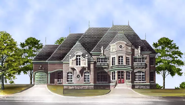 image of french country house plan 6017